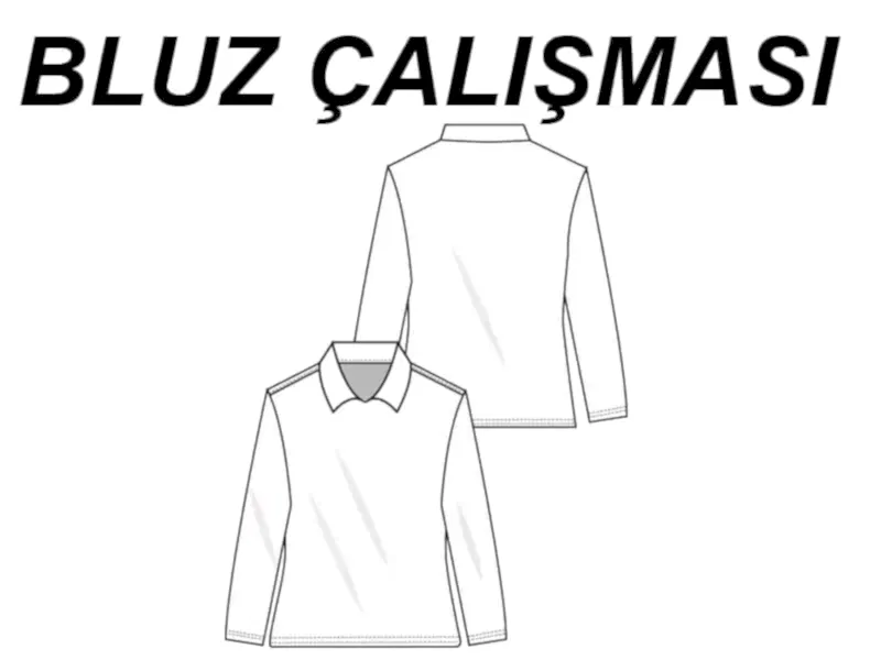 BLUZ ÇİZİMİ VE ŞABLONU